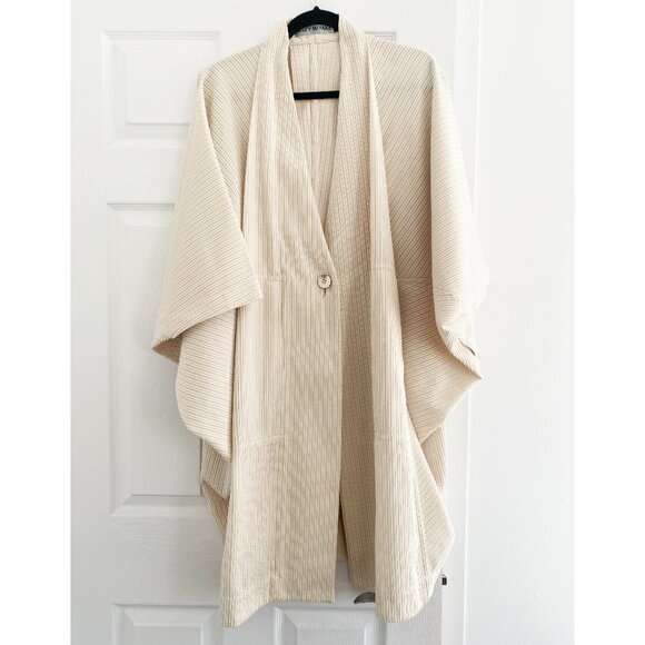 Issey Miyake Sashiko Wrap Kimono Jacket size "2" - one size only (fits M-XL) - Picture 6 of 15